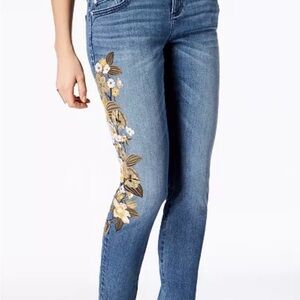 I.N.C. INTERNATIONAL CONCEPTS CURVY FIT SKINNY JEANS SZ 0
FLORAL EMBROIDERED